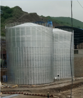 米林粮食钢板仓的安装全过程不用热焊接